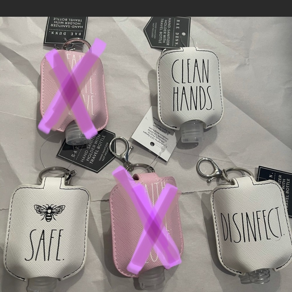 Rae Dunn hand sanitizers holder